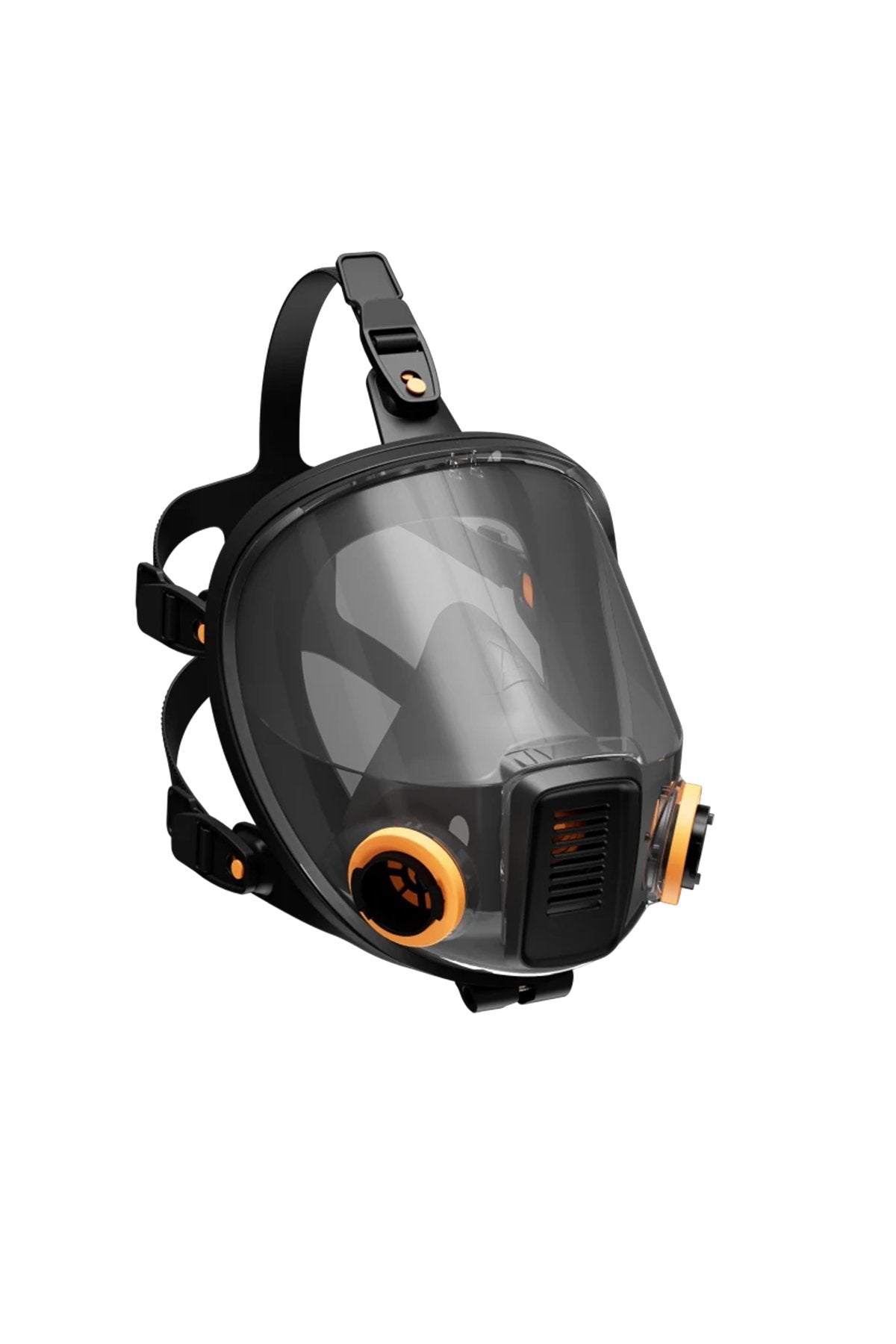 Alpha Sentinel Premium Siyah Turuncu Tam Yüz Solunum Maskesi (Filtresiz) Alpha Sentinel Premium Siyah Turuncu Tam Yüz Solunum Maskesi (Filtresiz)